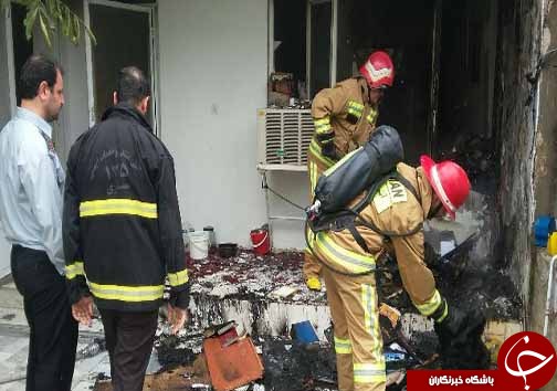 حريق منزل مسكونی بدون تلفات جانی +تصاویر