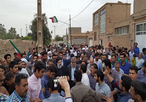 حجت‌الاسلام و المسلمین سید ابراهیم رئیسی در جمع پرشور مردم دهستان تاریخی فهرج