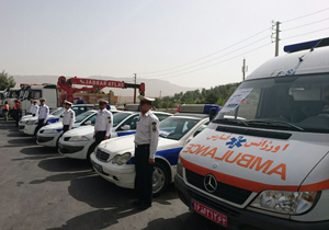 برگزاری رزمایش روز ایمنی حمل و نقل در شیراز