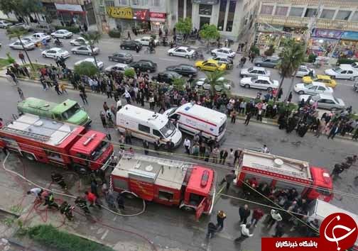 مهار حریق مغازه پوشاک بدون خسارت جانی +تصاویر