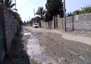 شکستگی لوله آب شرب در نودژ + فیلم