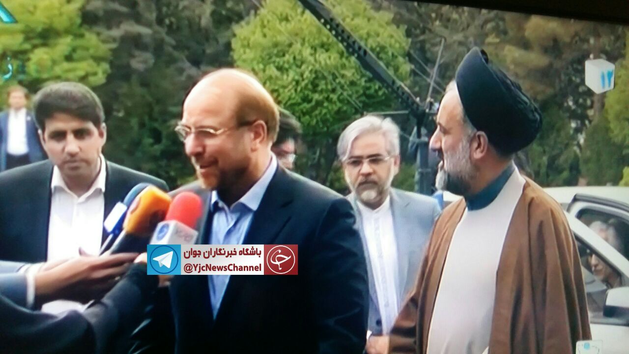 قالیباف برای برگزاری اولین مناظره در صدا و سیما حضور یافت+ تصویر