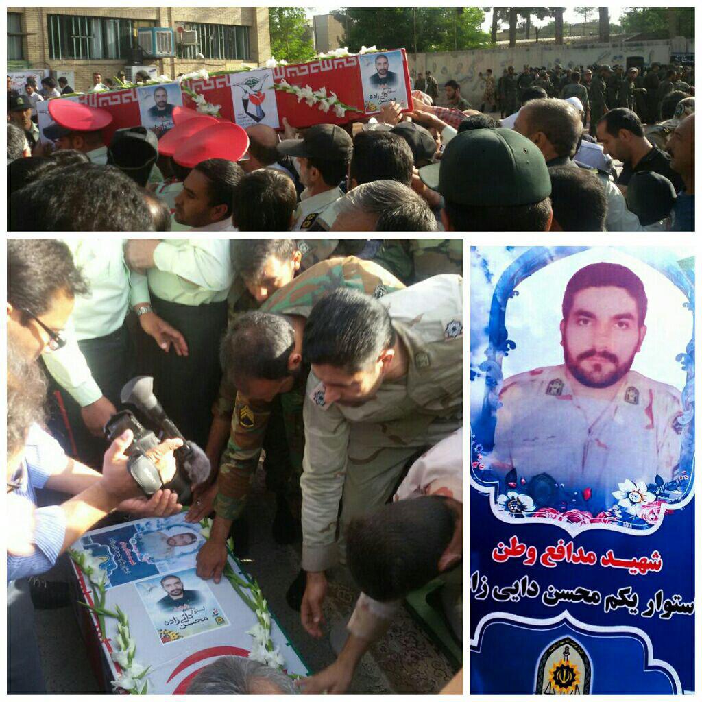 تشییع پیکر مطهر شهید مرزبانی در کرمان