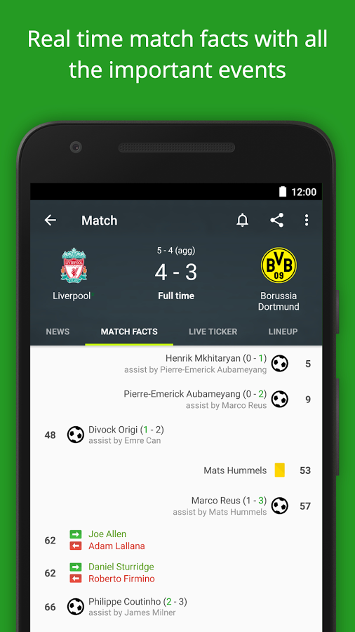 نتایج زنده دانلود Soccer Scores Pro - FotMob برای اندروید و ios / نرم قدیمی و پر