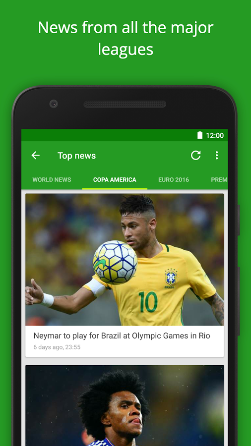 نتایج زنده دانلود Soccer Scores Pro - FotMob برای اندروید و ios / نرم قدیمی و پر