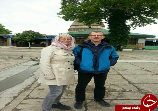حضور گردشگران آلمانی در امامزاده عباس(ع) ساری + عکس