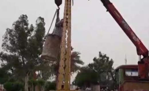 ابتکاری جدید در نصب المان شهری + فیلم