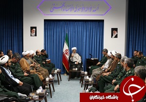 دیدار کارکنان سپاه با نماینده ولی فقیه