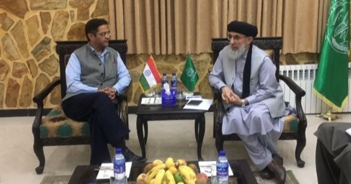 دیدار &laquo;تاریخی&raquo; سفیرهند درکابل با حکمتیار