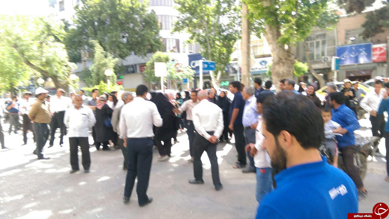 تجمع سپرده گزاران موسسه اعتباری کاسپین در نیشابور +تصاویر