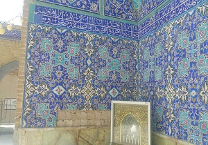 آغاز عملیات مرمت ایوان اصلی امامزاده علی بن جعفر (ع) سمنان
