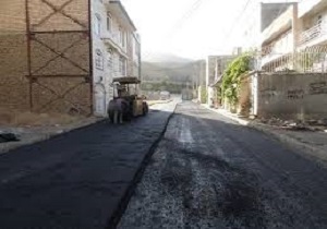 بهسازی و آسفالت معابر و خیابا‌ن‌های منطقه دو سنندج