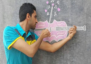 هنرنمایی‌های خلاقانه یک نقاش خوزستانی + فیلم
