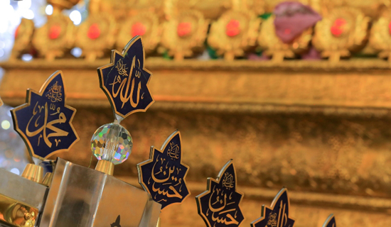 نصب حائل جدید به جای حائل چوبی در حرم مطهر امام علی(ع) با همت خیران ایرانی+تصاویر