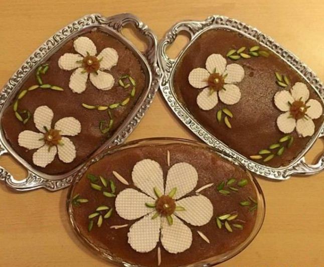مراحل تزیین خلاقانه حلوا با قاشق