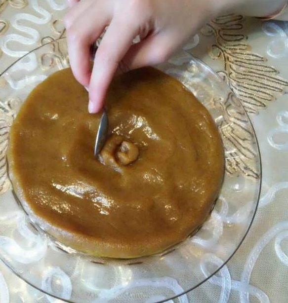 مراحل تزیین خلاقانه حلوا با قاشق