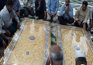 رونمایی از قطعات درب سرداب غیبت امام زمان (عج)