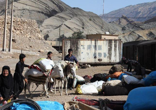 کوچ بهاره عشایر شرق لرستان به سمت مناطق ییلاقی لرستان