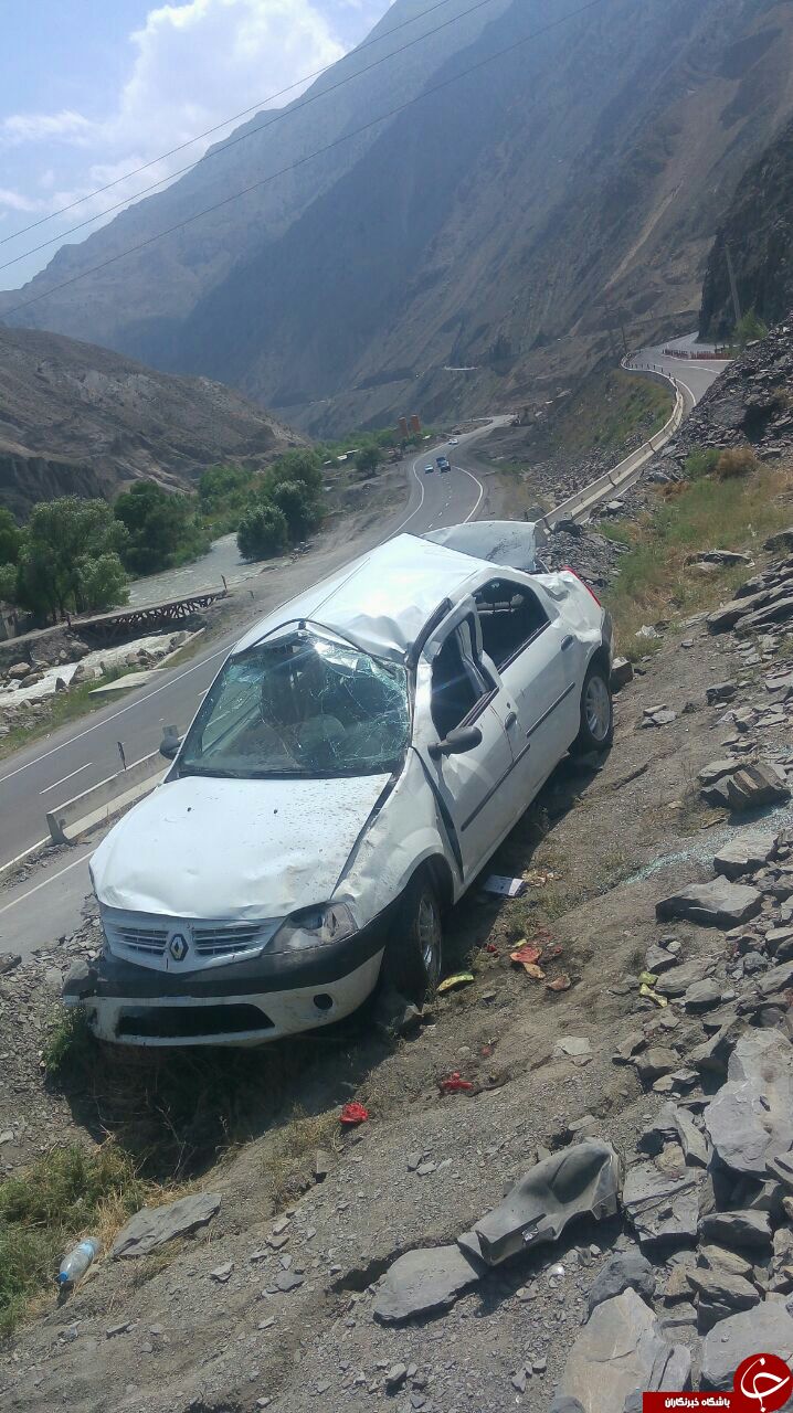 پرواز بالگرد اورژانس مازندران برای انتقال مصدومان سانحه رانندگی + تصاویر