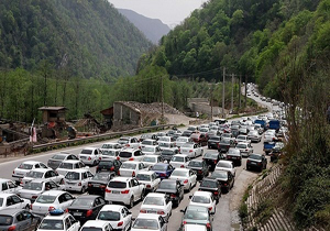 ترافیک پرحجم در محور کرج-چالوس