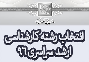 زمان انتخاب رشته کارشناسی ارشد ۹۶ اعلام شد