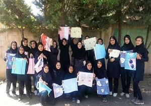 نه گفتن دانش آموزان سنندجی به استفاده از کیسه های پلاستیکی