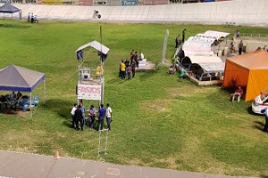 حضور نماینده "نادو" در محل برگزاری مسابقات دوچرخه سواری