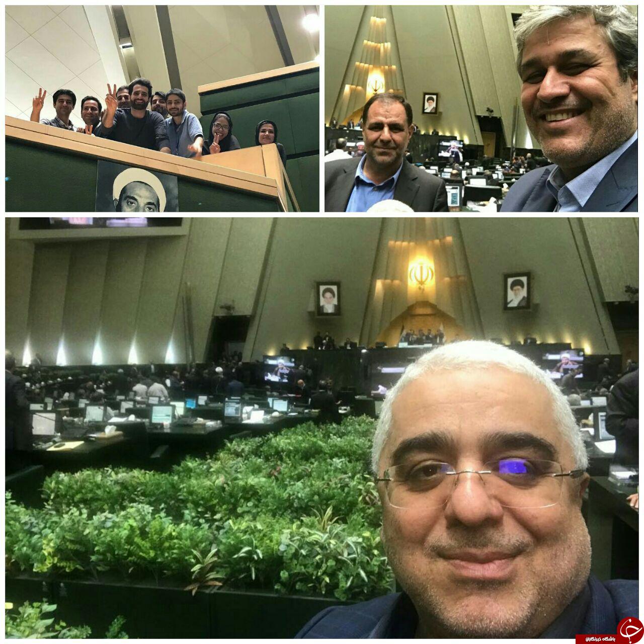 تصویری که یکی از نمایندگان از داخل مجلس منتشر کرده است