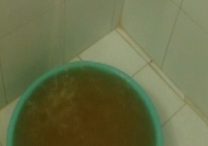 آب شرب همراه با گل ولای + فیلم
