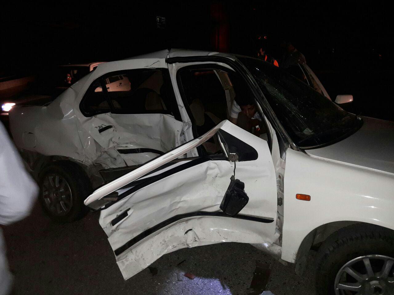 برخورد سمند و پژو 206 حادثه آفرید