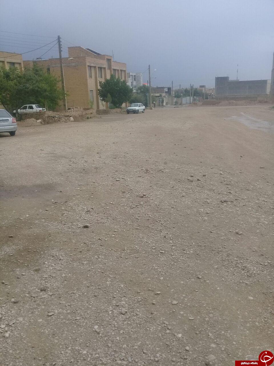 کمبود روکش آسفالت در کوچه&zwnj;های شاهرود + تصاویر