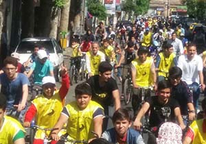 برگزاری همایش دوچرخه سواری با حضور بیش از 200 دوچرخه سوار