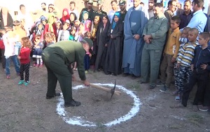 آغاز عملیات اجرایی مدرسه روستای اسماعیل آباد زرندیه