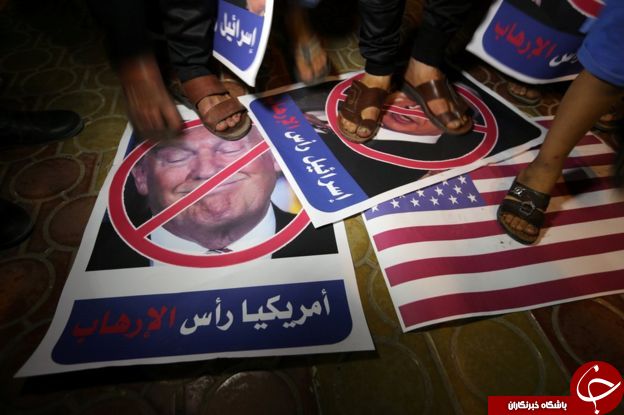 اعتراض همزمان فلسطینیان و صهیونیست&zwnj;ها به حضور ترامپ در سرزمین&zwnj;های اشغالی+ تصاویر