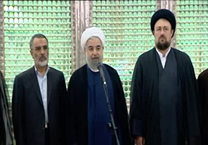 تجدید پیمان رئیس جمهور با آرمان‌های امام (ره) و شهدا + فیلم