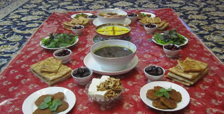تزیین سفره های آسمانی ماه رمضان