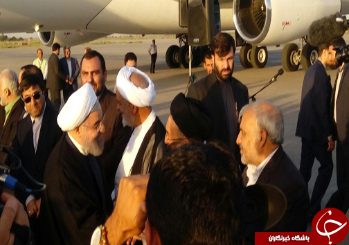 رئیس جمهور وارد مشهد شد+تصاویر