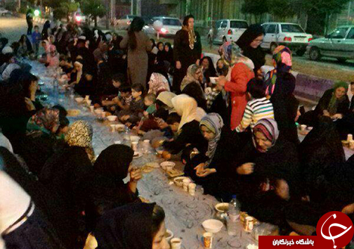 پهن شدن سفره کرامت در جای جای گلستان+تصاویر
