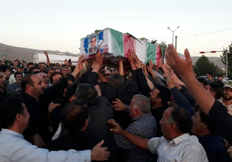پیکر مطهر شهید زارع در اسدآباد تشییع شد