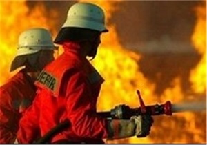آتش سوزی در یکی از شعب بانک