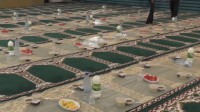 گسترده شدن سفره افطار به مناسبت میلاد کریم اهل بیت(ع) در شبانکاره