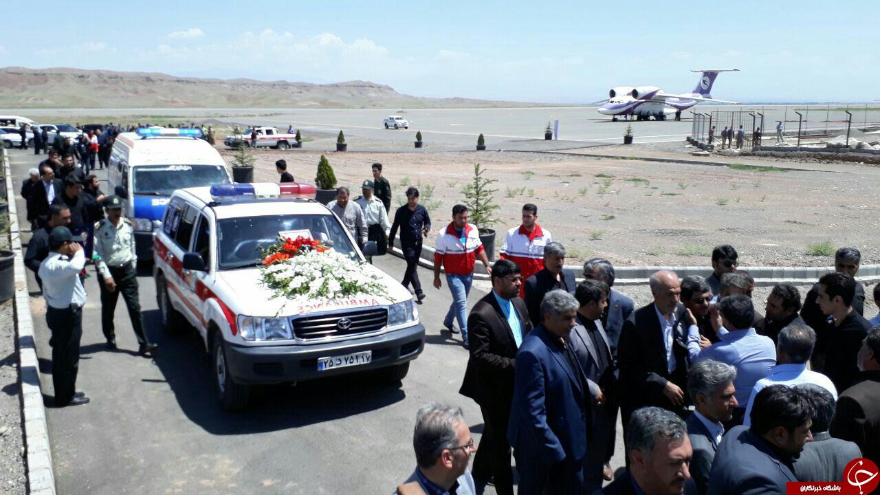 پیکر شهید جعفر جعفرزاده در شهرستان شوط خاکسپاری شد + تصاویر