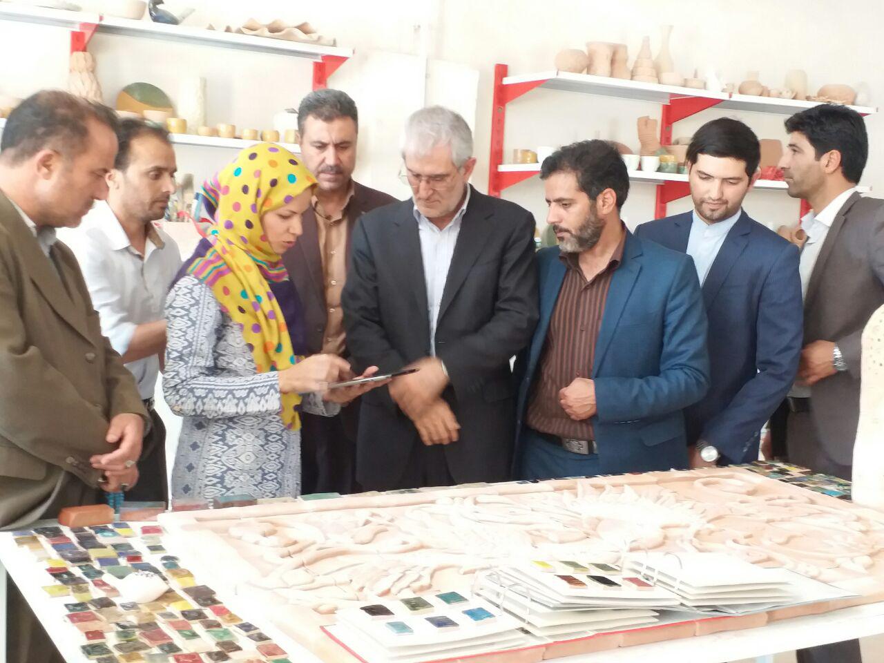افتتاح کارگاه های صنایع دستی سفال و سرامیک در زرند