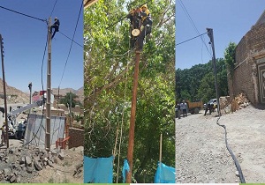 بهسازی تأسیسات توزیع برق روستای آستانه