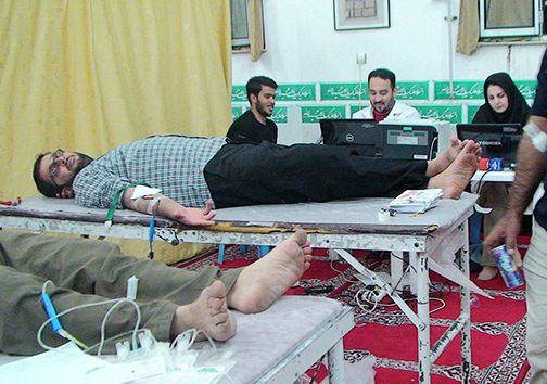 سنت حسنه اهدای خون در ماه مبارک +تصاویر