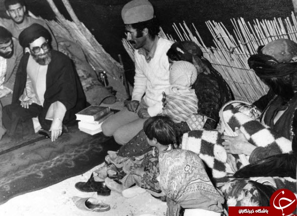 تصویری قدیمی از دیدار رهبر معظم انقلاب با عشایر
