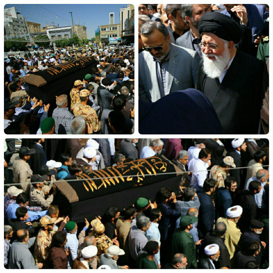 تشییع پیکر همسر آیت الله علم الهدی