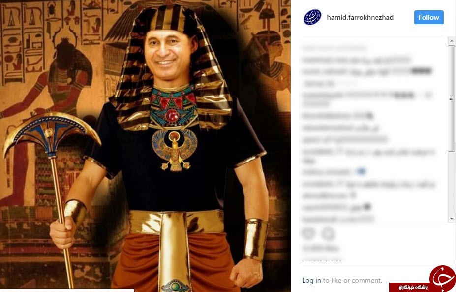 حمید فرخ نژاد در نقش فراعنه مصر+عکس