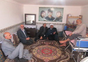 دیدار با خانواده شهید عموزاد در جشن رمضان شهرستان گلوگاه