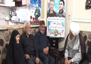 دیدار نماینده ولی فقیه با خانواده شهید علی محمد رضایی